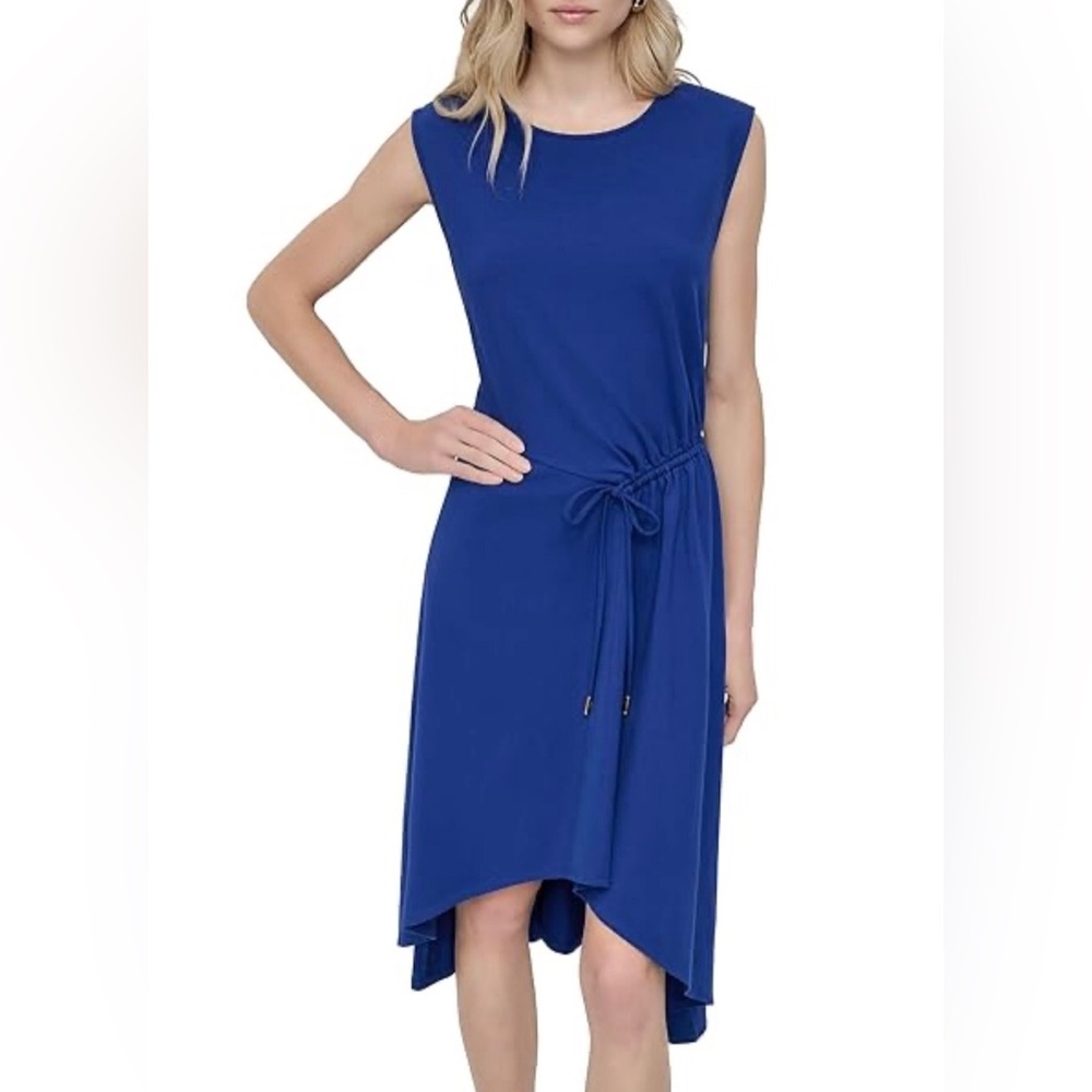 DKNY Royal Blue High Low Dress